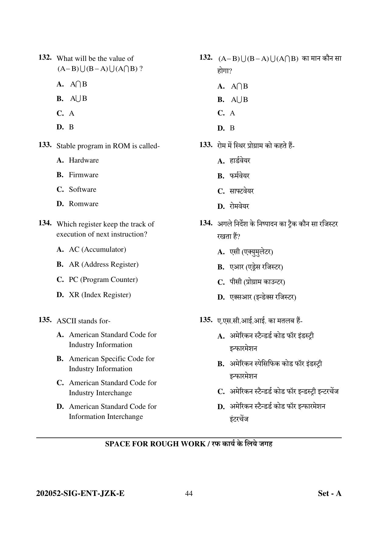 CG Pre MCA 2022 Question Paper - Page 44