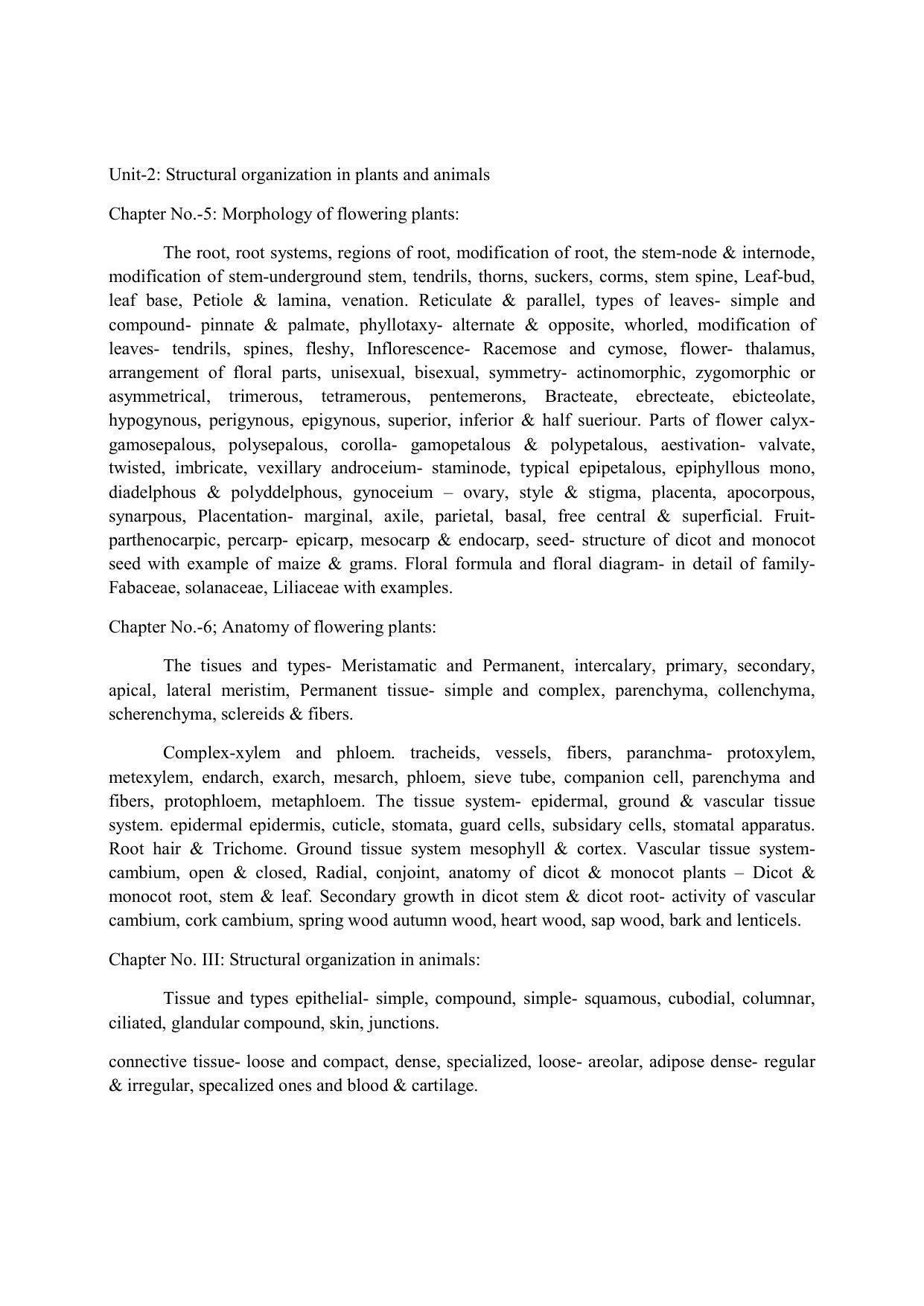 Haryana Board Class 11 Biology Syllabus 2023 - Page 4