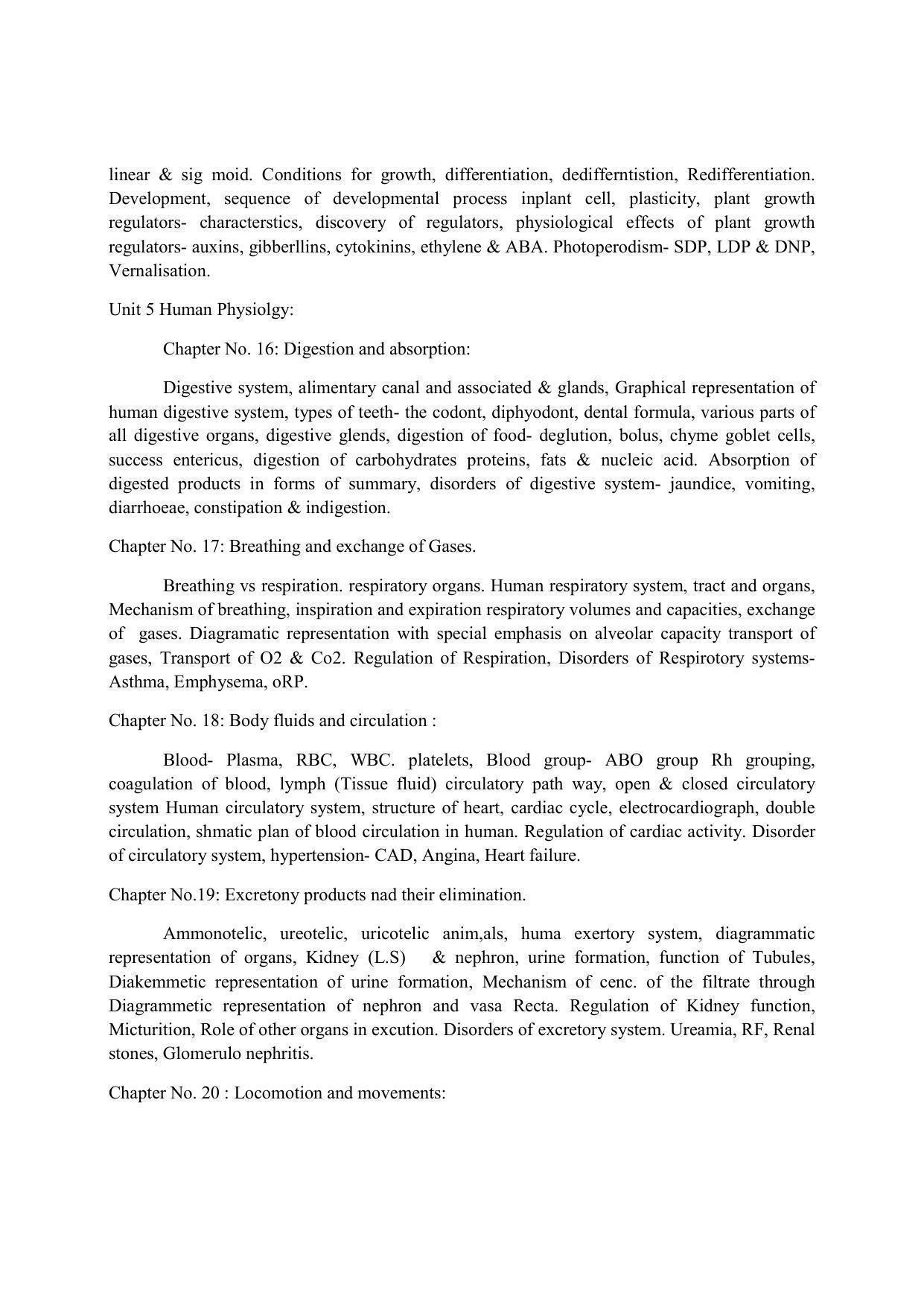 Haryana Board Class 11 Biology Syllabus 2023 - Page 7