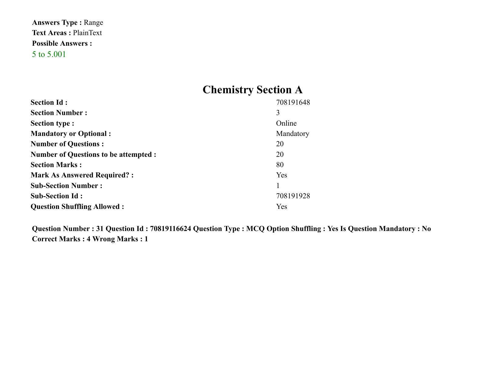 JEE Mains 2021: BTech EB (Shift 2) 24-02-2021 Question Paper - Page 39