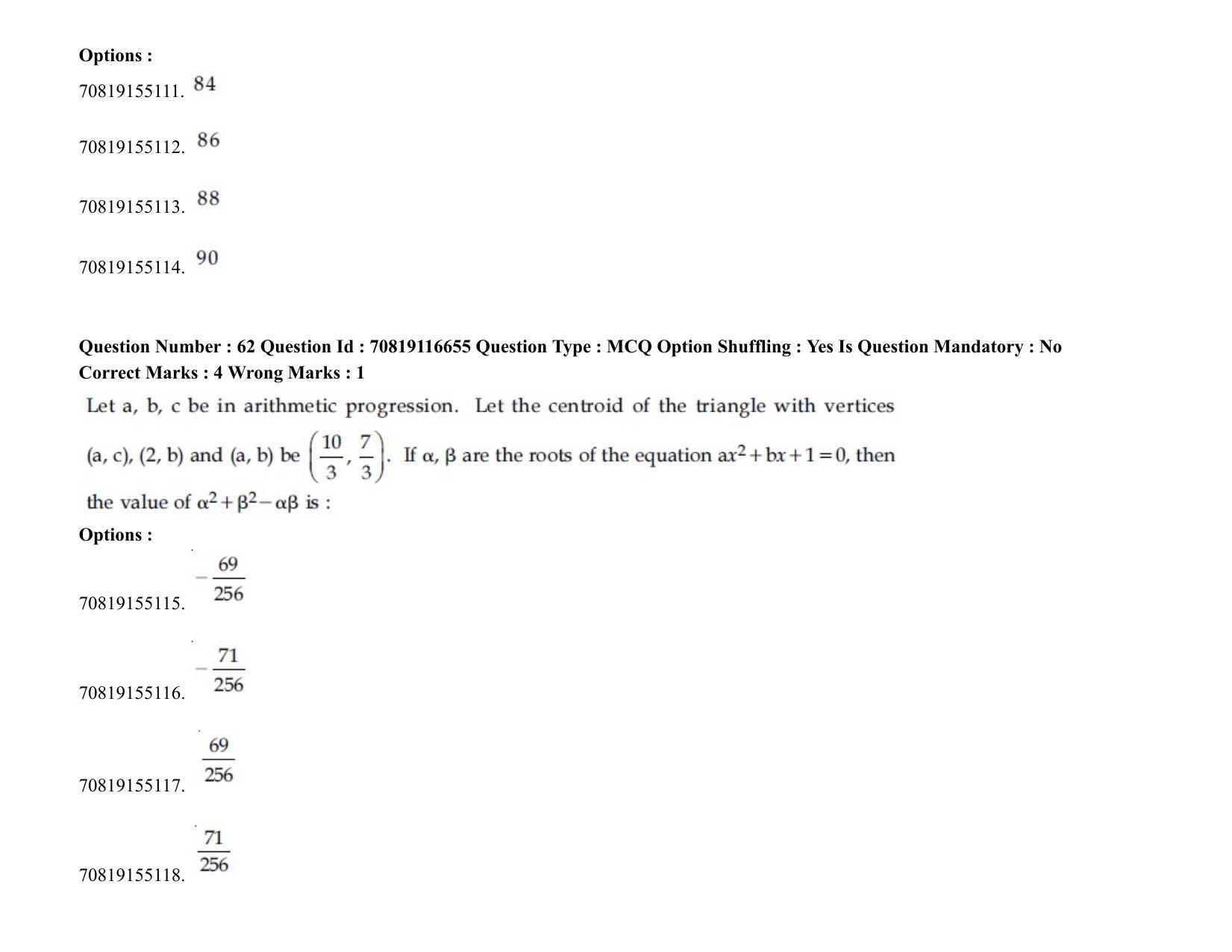 JEE Mains 2021: BTech EB (Shift 2) 24-02-2021 Question Paper - Page 77