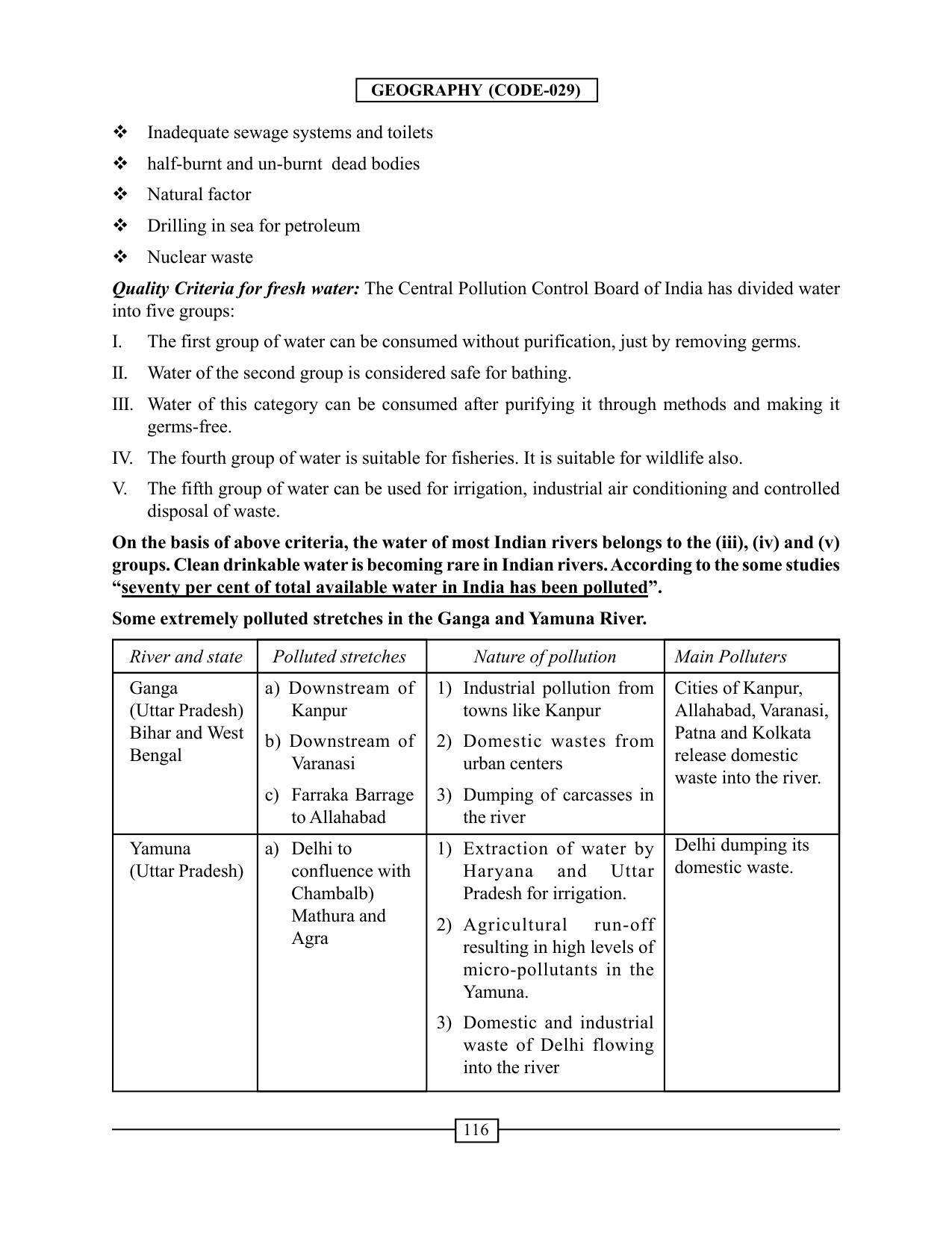 CBSE Worksheets for Class 12 Geography Geographical Perspective on Selected Issues and Problems - Page 3