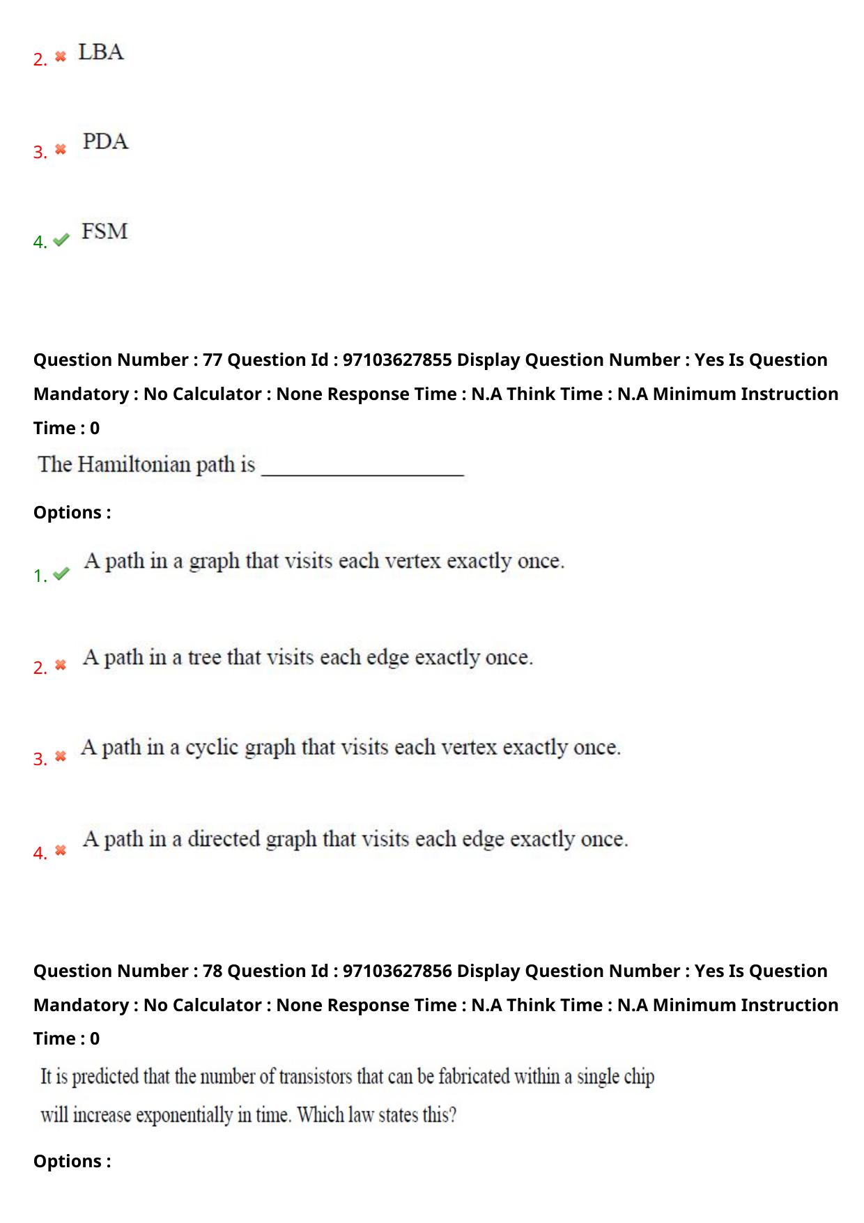 AP RCET 2024 Computer Science & Applications Question Paper - Page 49