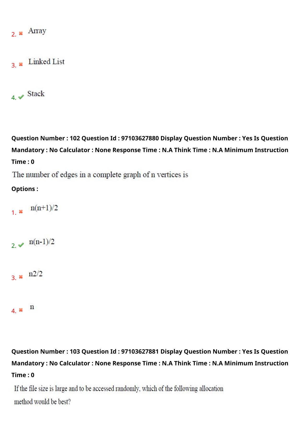 AP RCET 2024 Computer Science & Applications Question Paper - Page 63