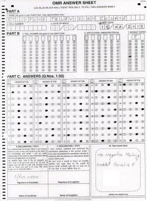 FTII JET Objective F Series (TV Courses) 2018 Answer Key