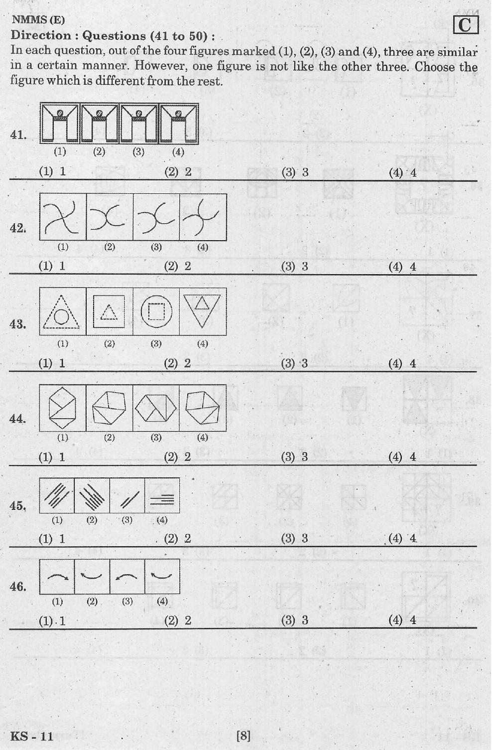 NMMS Feb 2021 - Booklet Code-C (English Medium) - Page 8