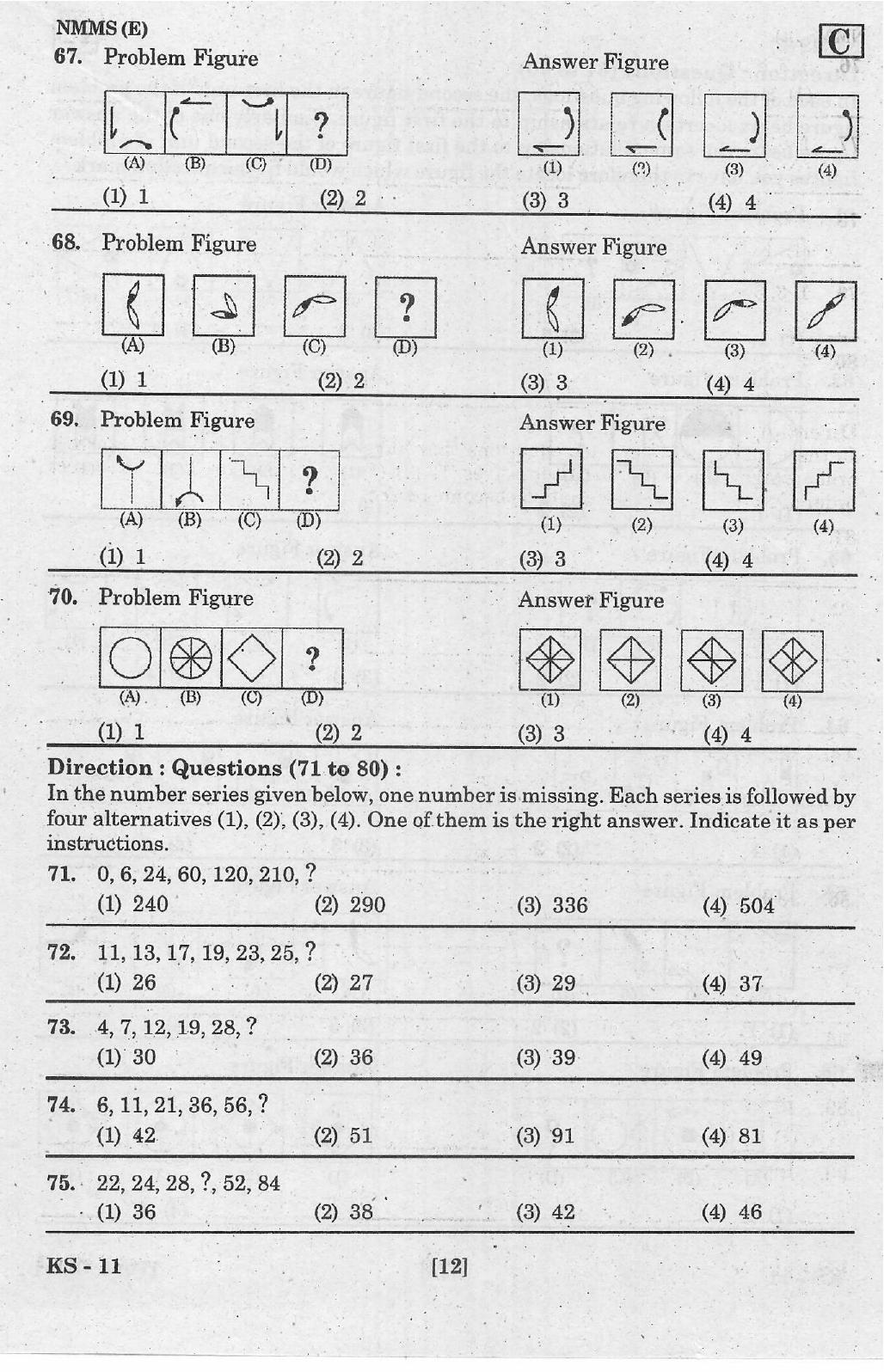 NMMS Feb 2021 - Booklet Code-C (English Medium) - Page 12