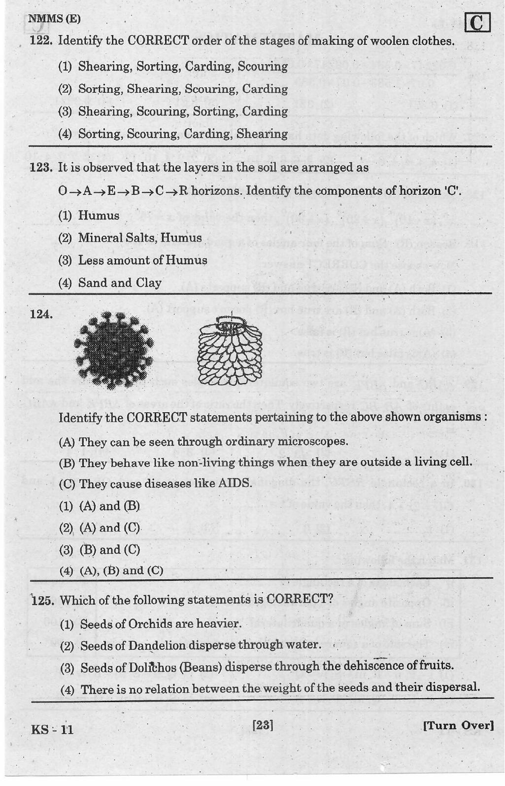 NMMS Feb 2021 - Booklet Code-C (English Medium) - Page 23
