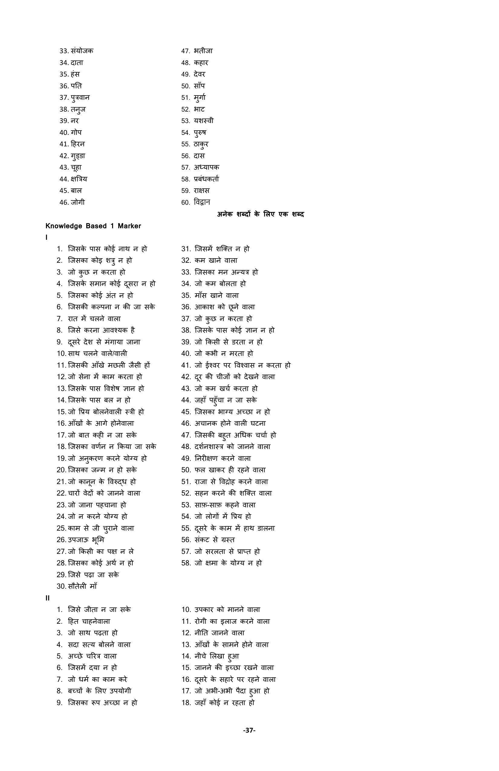Karnataka 2nd PUC Question Bank for Hindi - Page 40