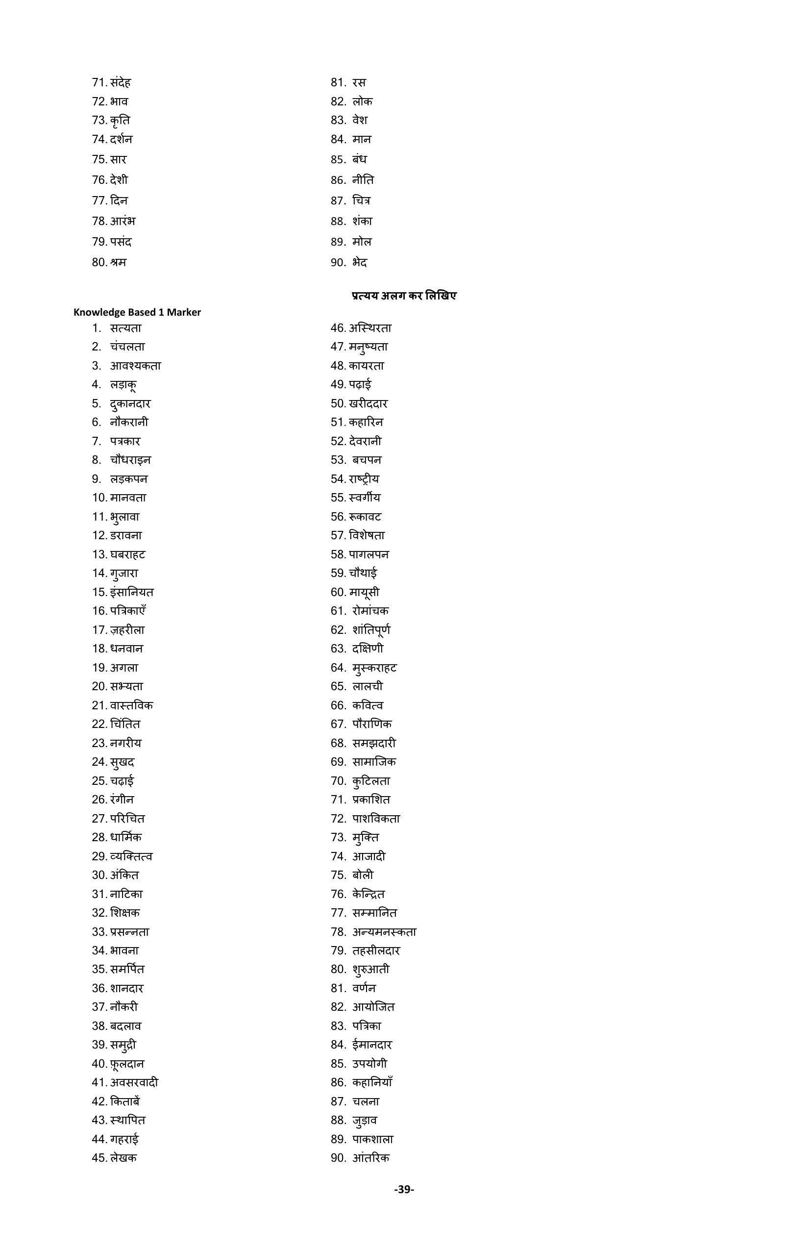 Karnataka 2nd PUC Question Bank for Hindi - Page 42
