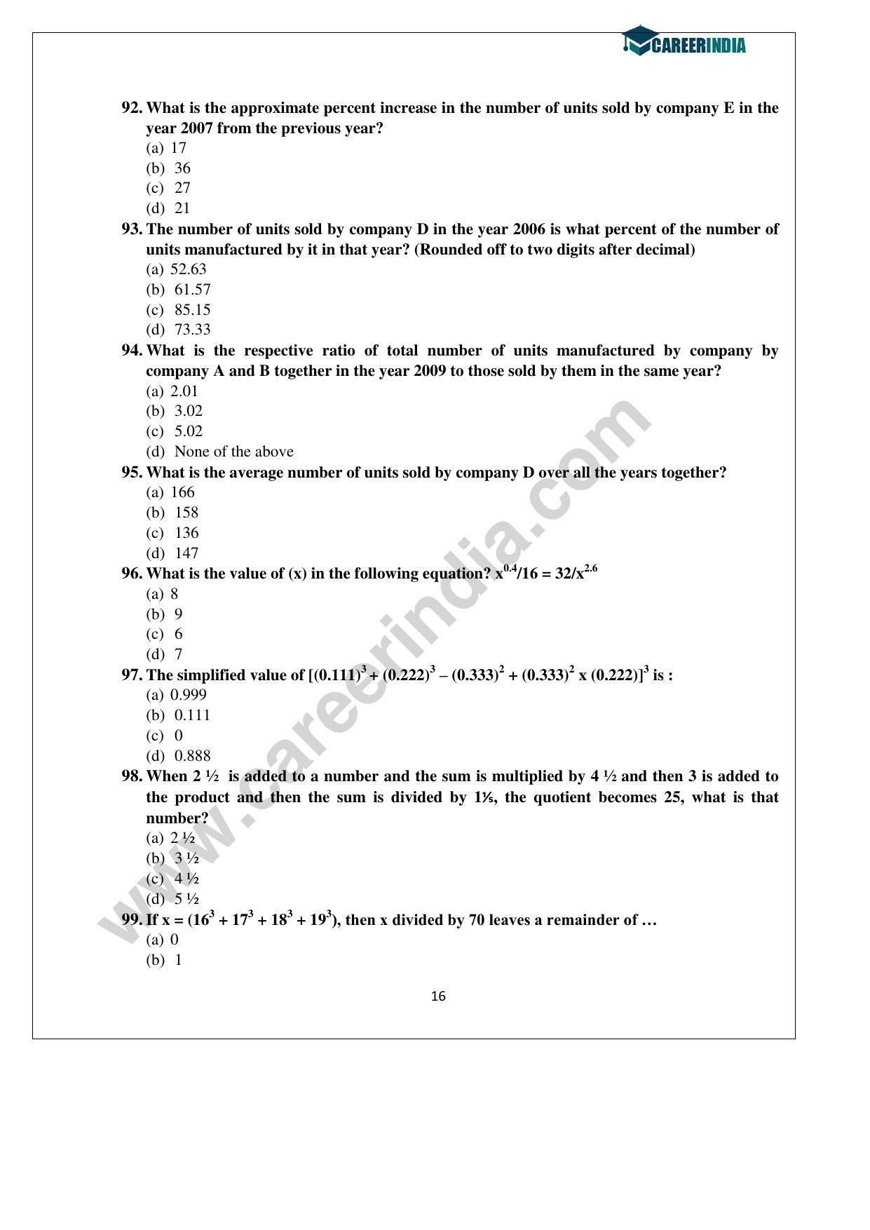CLAT 2015 UG Question Paper with Answer Key - Page 16