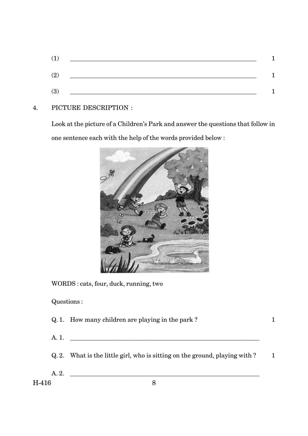Goa Board Class 12 English I (CWSN)  March 2019 (March 2019) Question Paper - Page 8