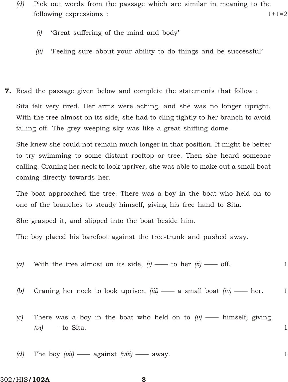 NIOS April 2015 Class 12 English Question Paper - Page 8