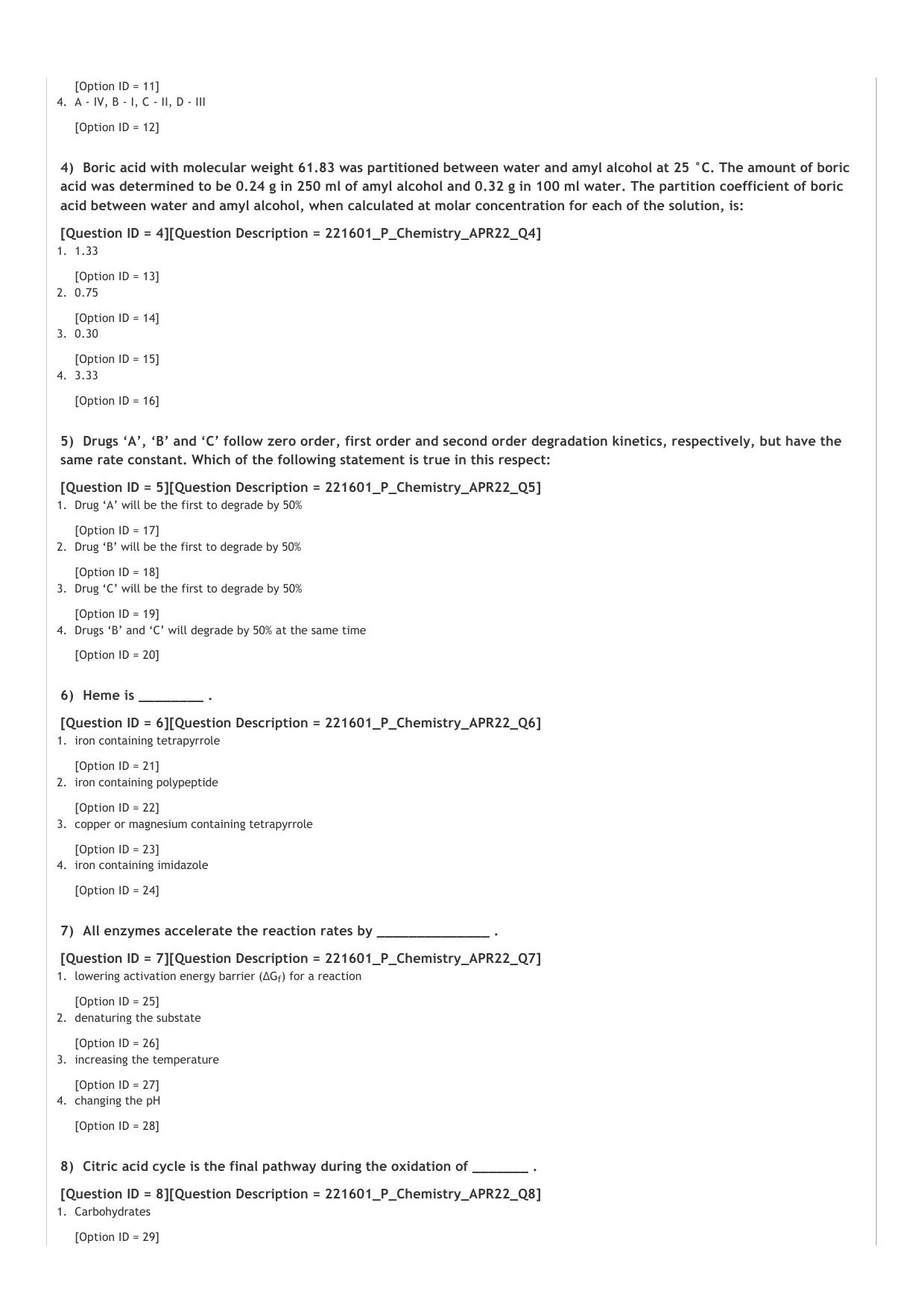 GPAT 2022 Question Paper - Page 2