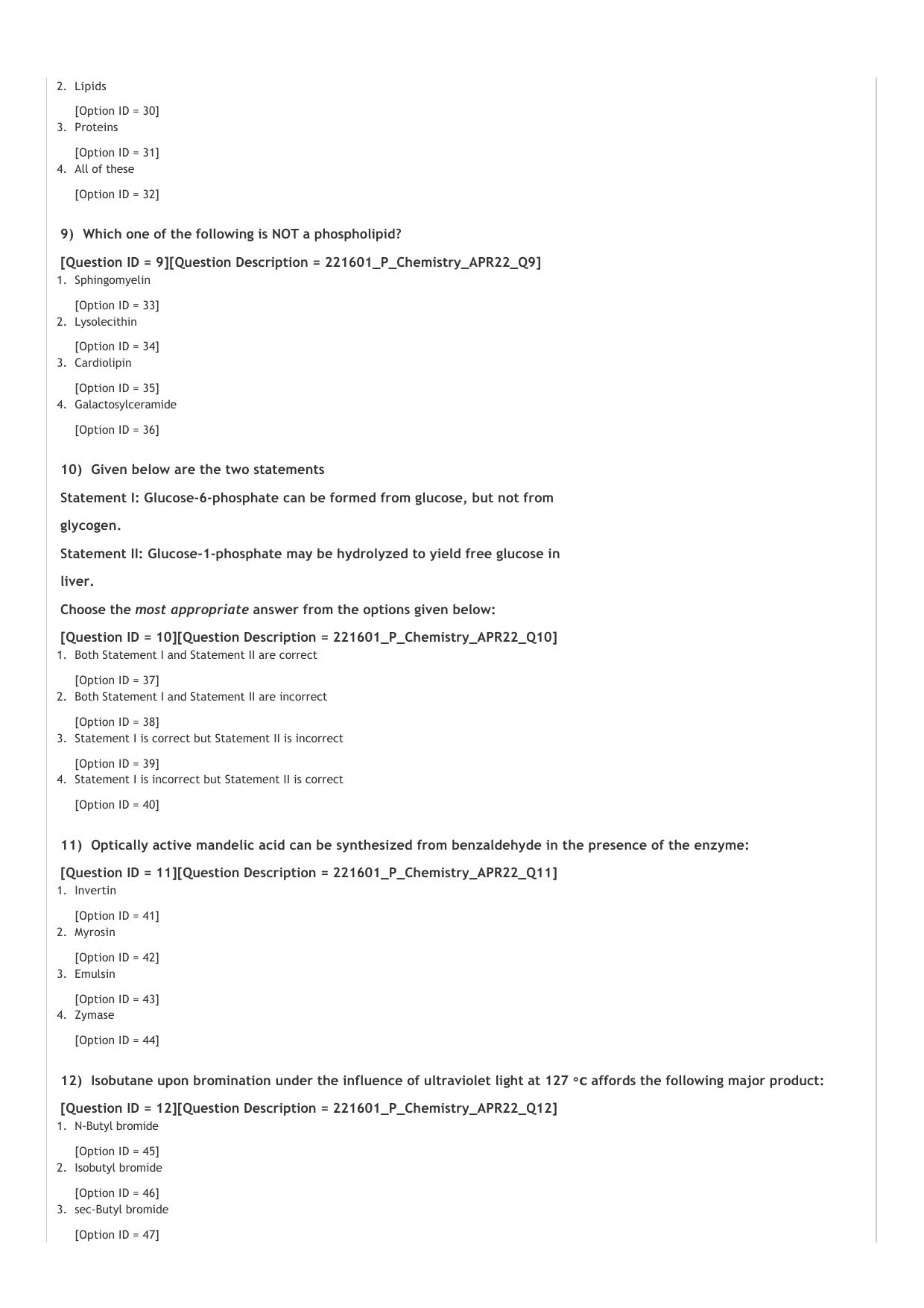 GPAT 2022 Question Paper - Page 3