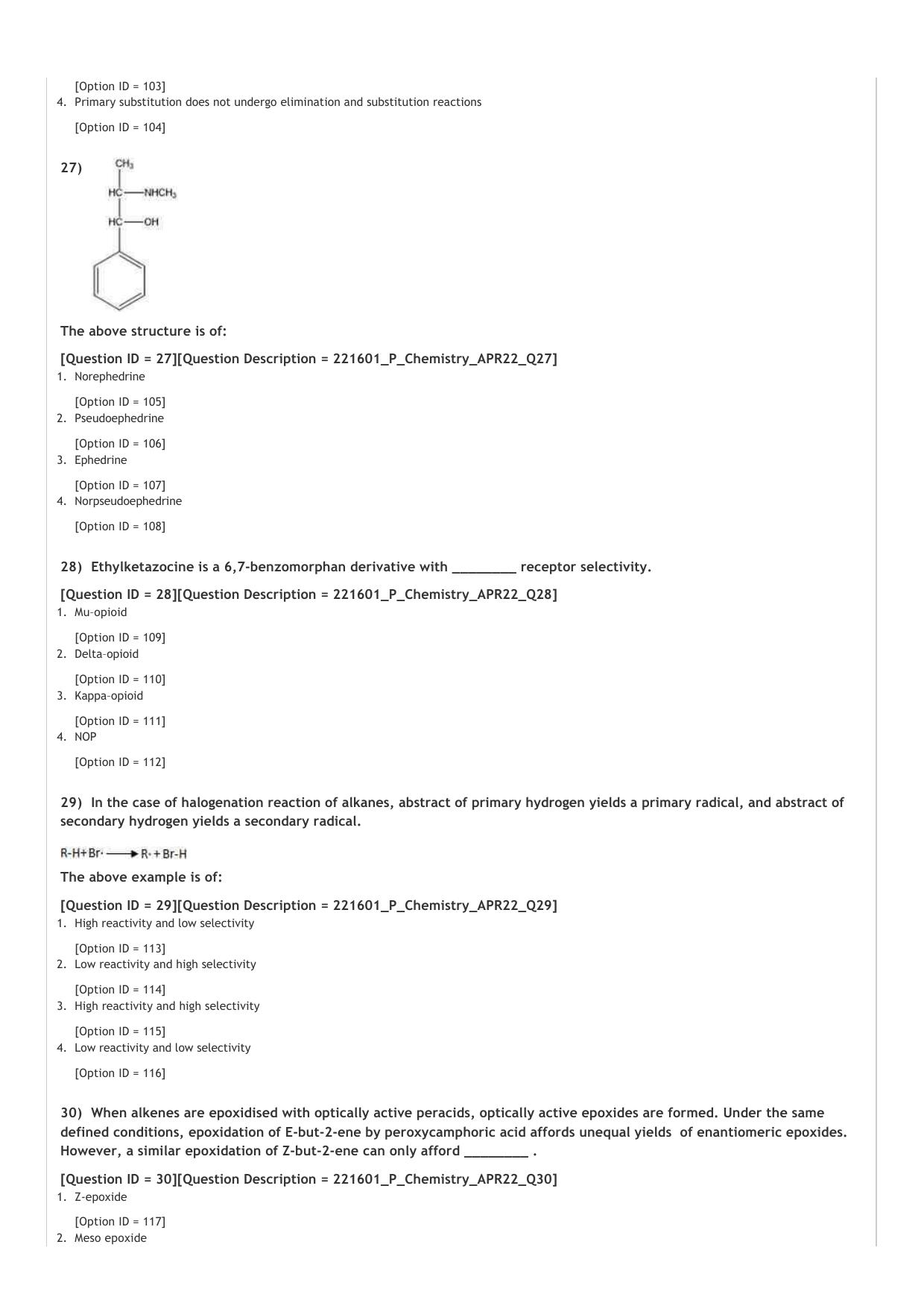 GPAT 2022 Question Paper - Page 8