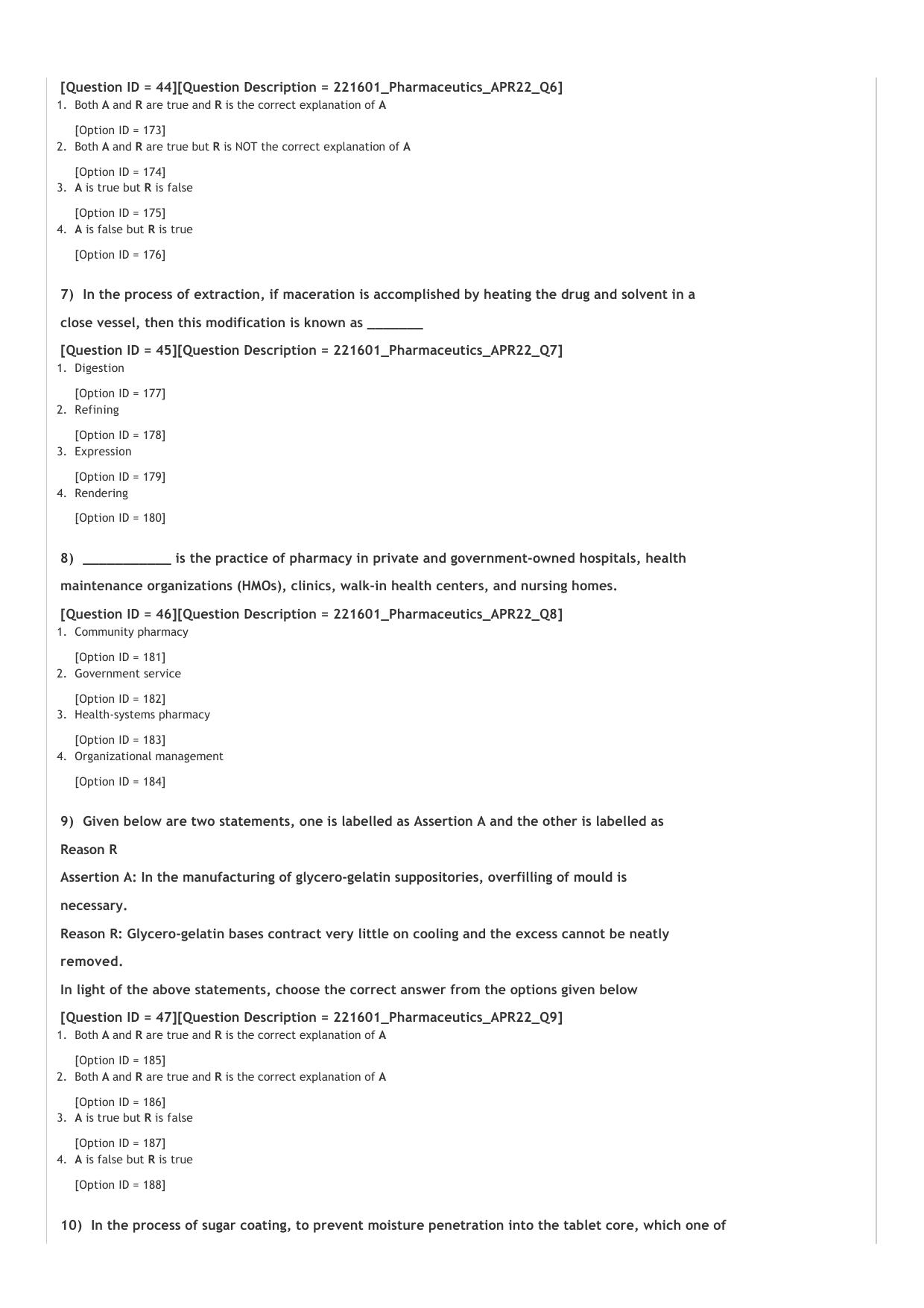 GPAT 2022 Question Paper - Page 13