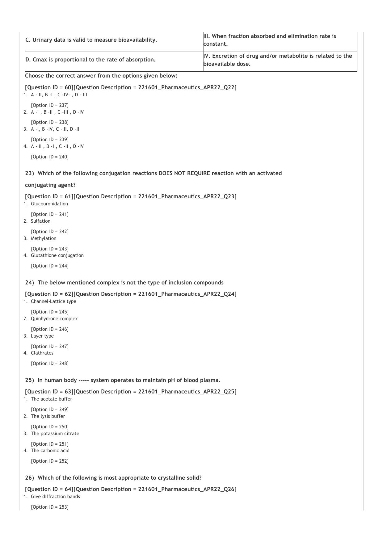 GPAT 2022 Question Paper - Page 17
