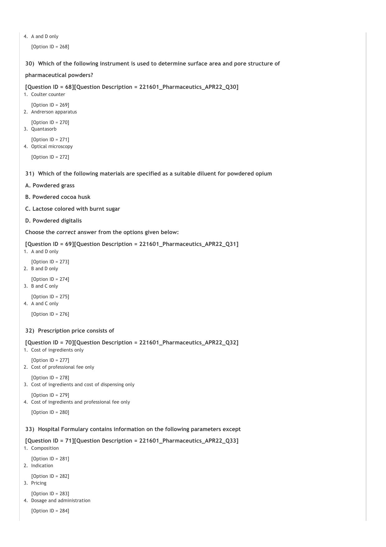 GPAT 2022 Question Paper - Page 19