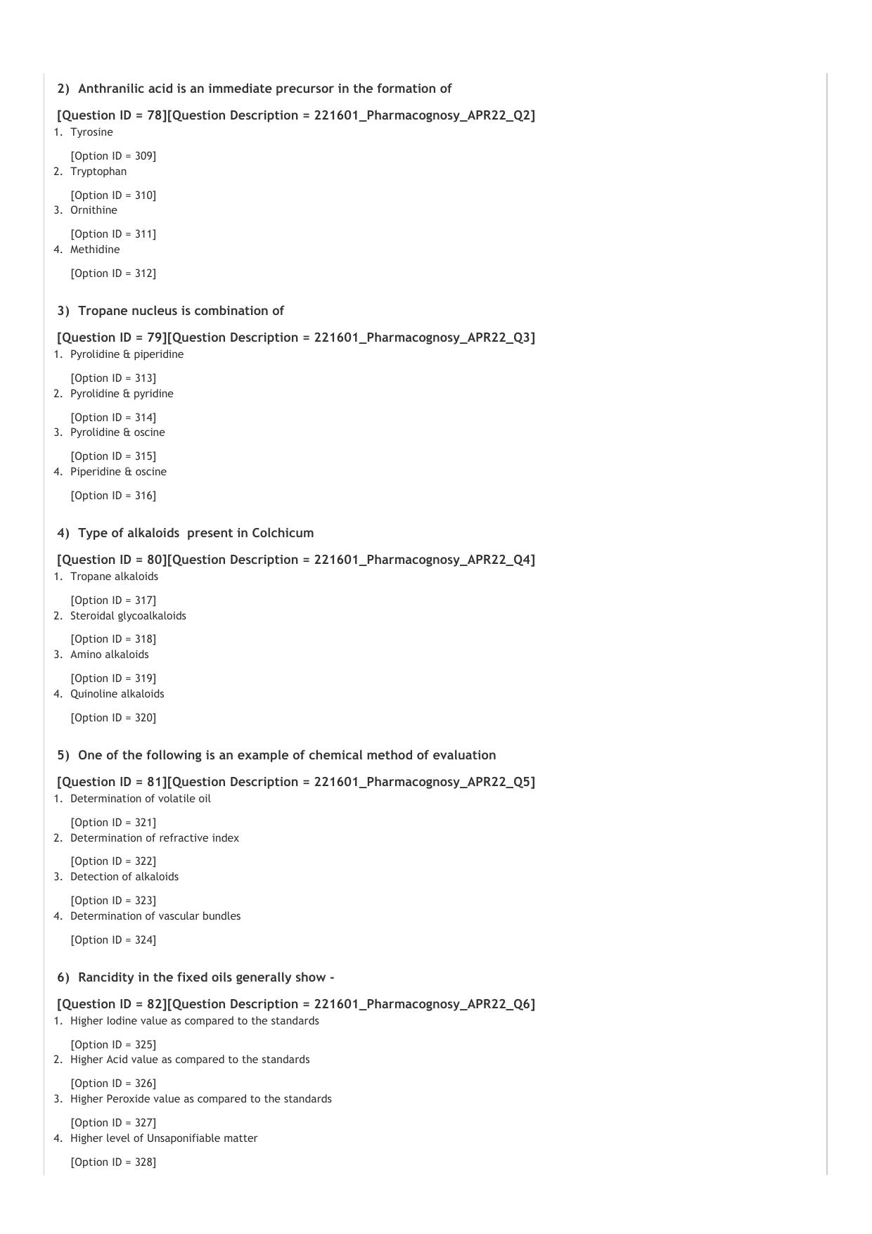 GPAT 2022 Question Paper - Page 22