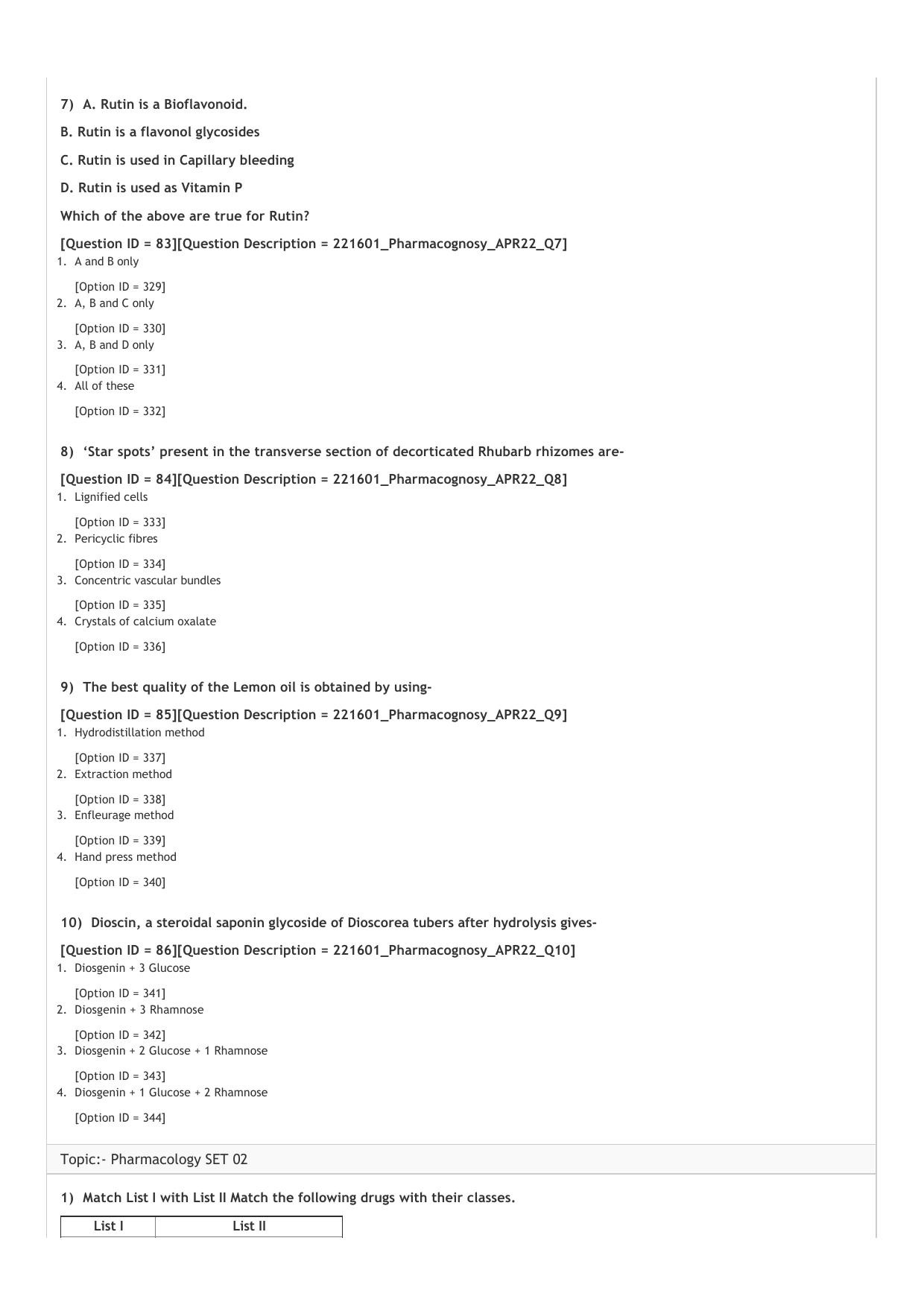 GPAT 2022 Question Paper - Page 23