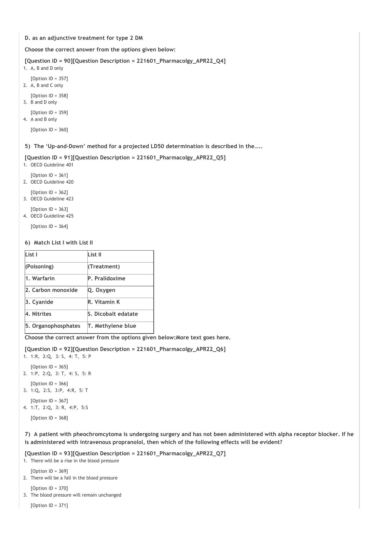 GPAT 2022 Question Paper - Page 25