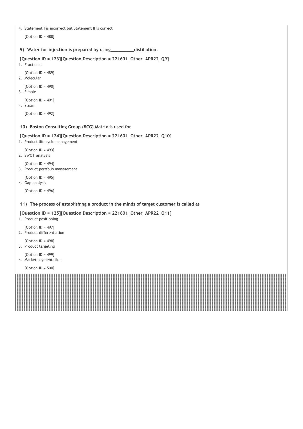 GPAT 2022 Question Paper - Page 33