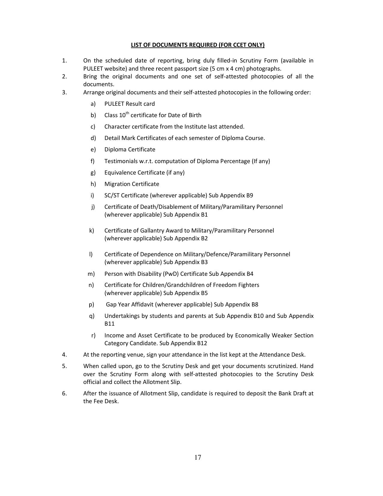 PULEET Syllabus - Page 17