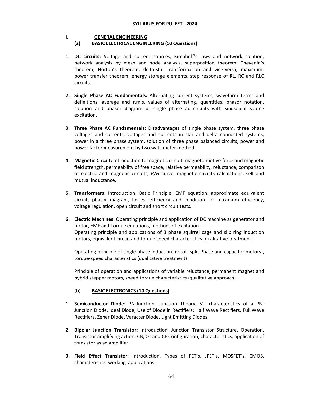 PULEET Syllabus - Page 64