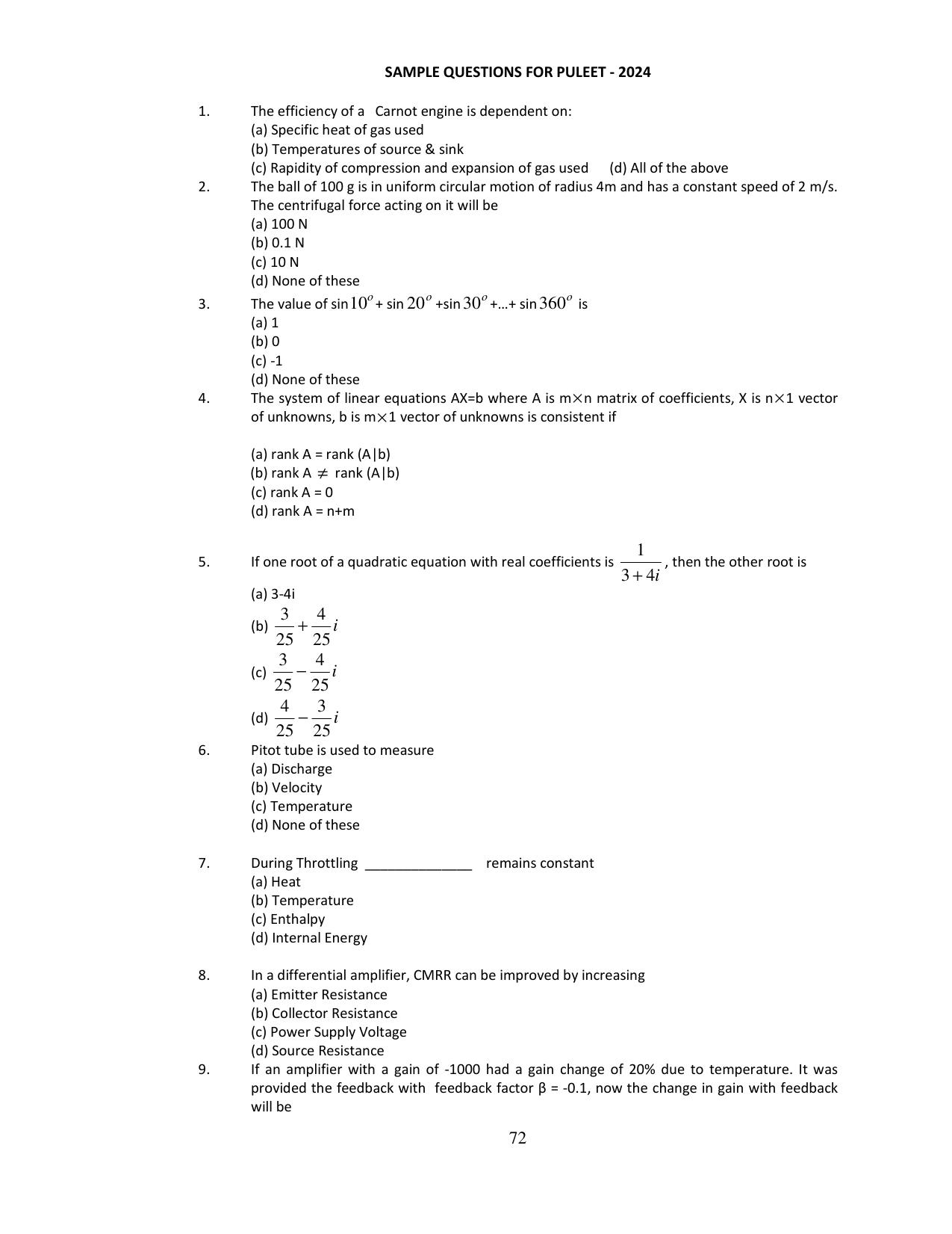 PULEET Syllabus - Page 72