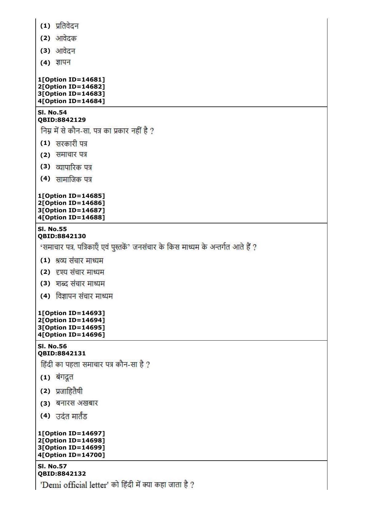 CUET (PG) 2022: PGQP-06 Hindi (05-09-2022) Question Paper - Page 25