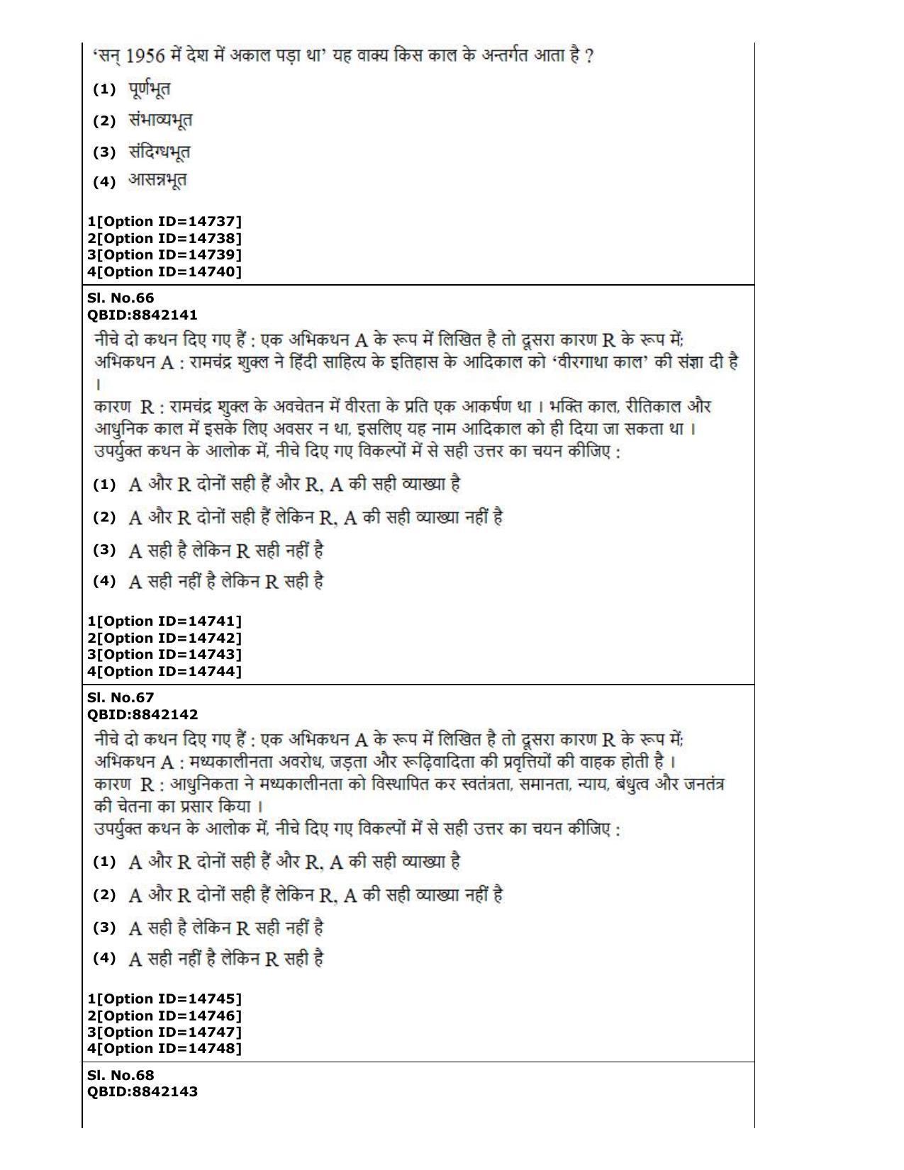 CUET (PG) 2022: PGQP-06 Hindi (05-09-2022) Question Paper - Page 28
