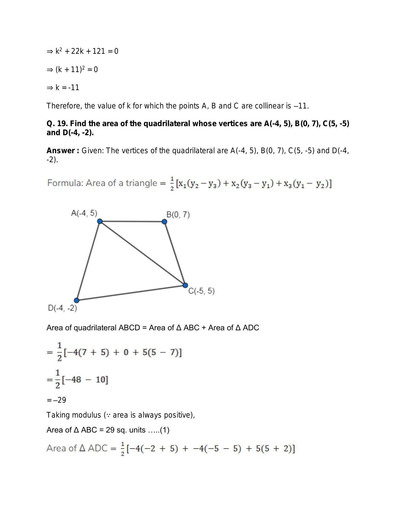 Chapter 20: Straight Lines: RS Aggarwal Class 11 Solutions  - Page 19