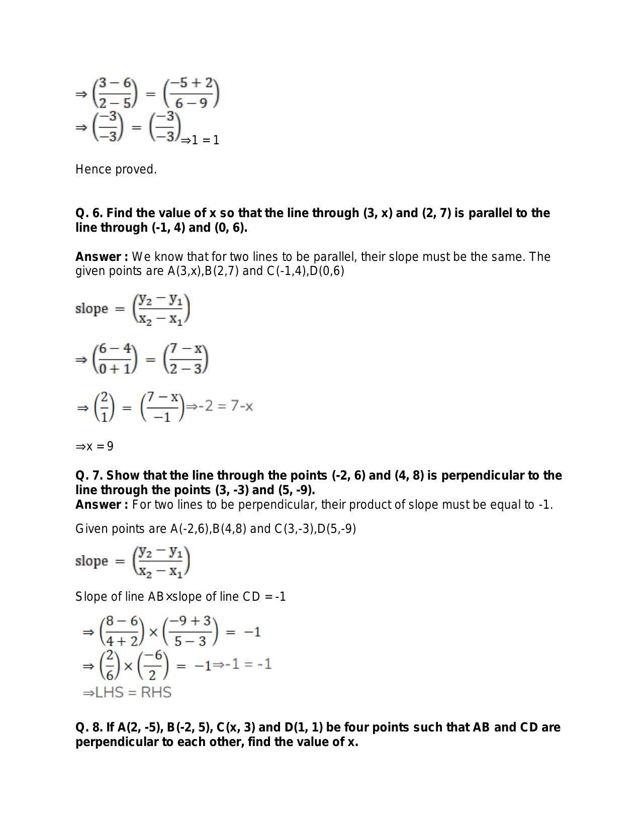 Chapter 20: Straight Lines: RS Aggarwal Class 11 Solutions  - Page 28