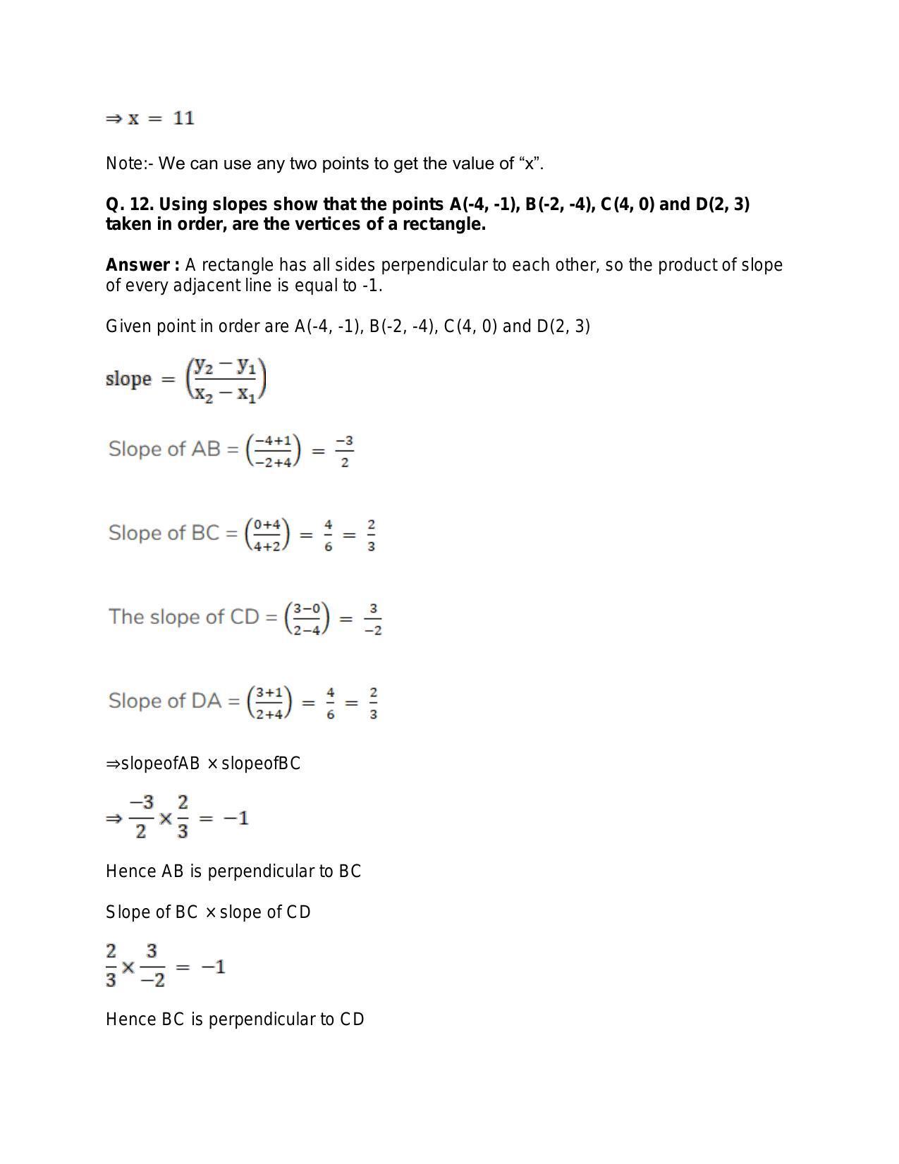 Chapter 20: Straight Lines: RS Aggarwal Class 11 Solutions  - Page 32