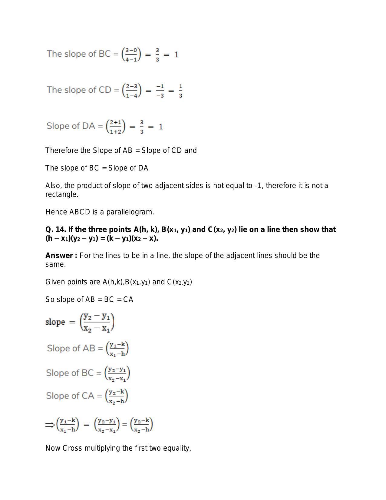 Chapter 20: Straight Lines: RS Aggarwal Class 11 Solutions  - Page 34