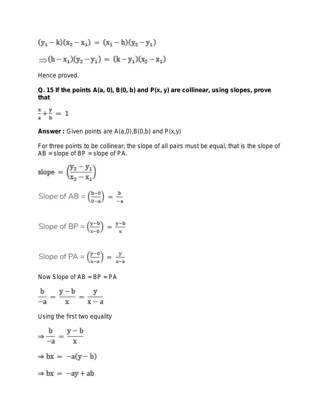 Chapter 20: Straight Lines: RS Aggarwal Class 11 Solutions  - Page 35