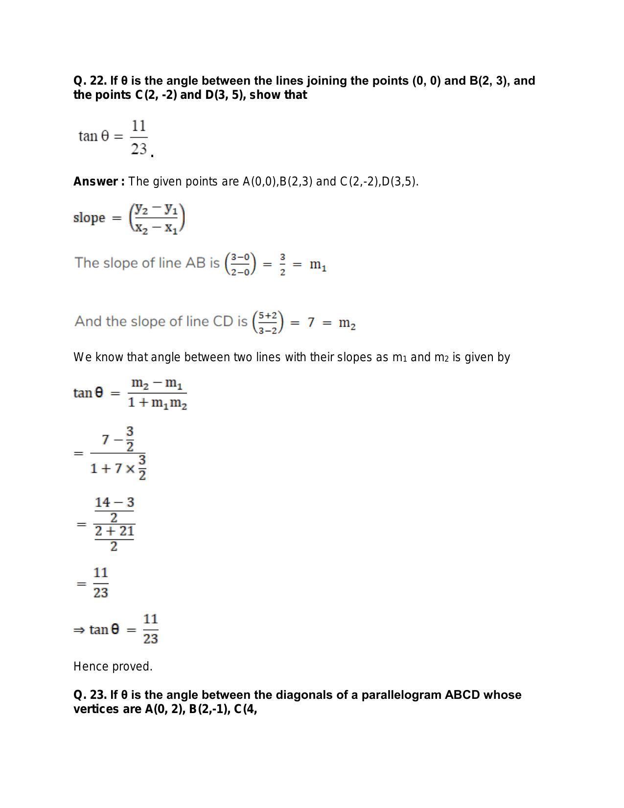 Chapter 20: Straight Lines: RS Aggarwal Class 11 Solutions  - Page 41