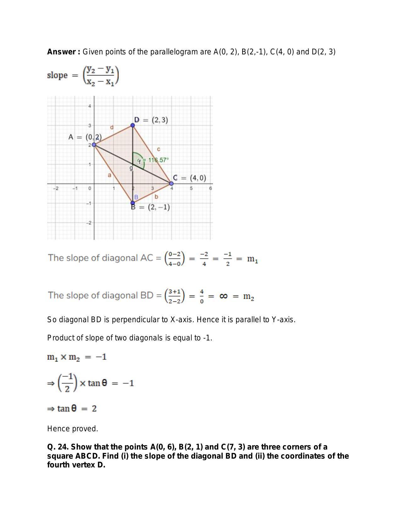 Chapter 20: Straight Lines: RS Aggarwal Class 11 Solutions  - Page 42
