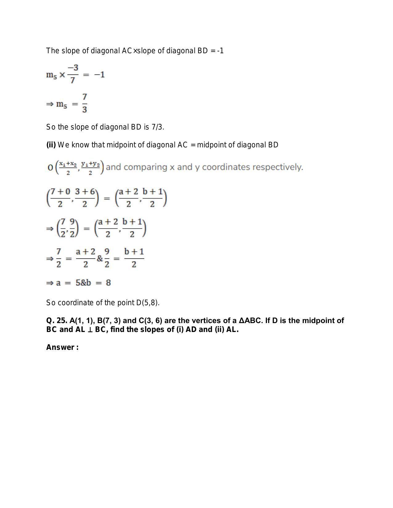Chapter 20: Straight Lines: RS Aggarwal Class 11 Solutions  - Page 44
