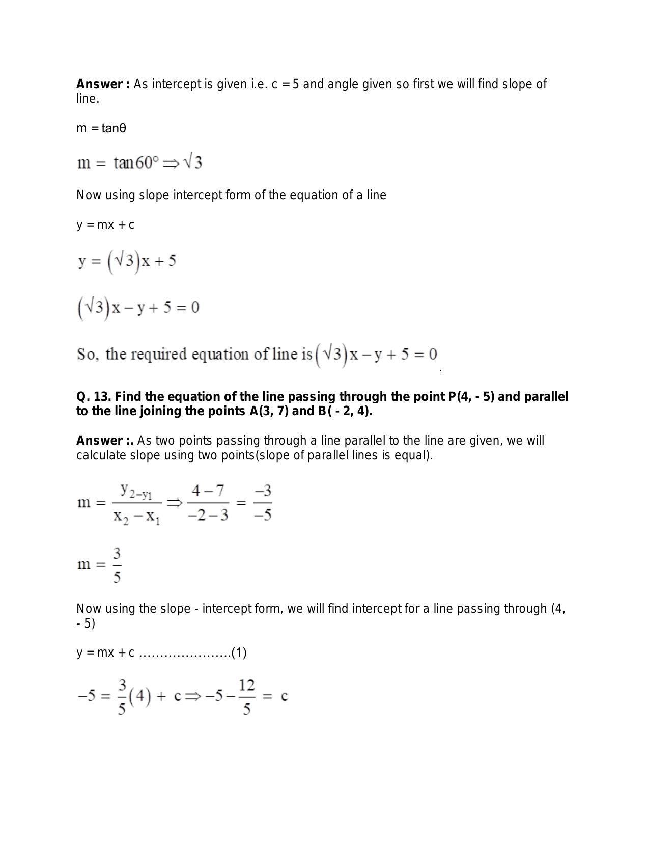 Chapter 20: Straight Lines: RS Aggarwal Class 11 Solutions  - Page 53