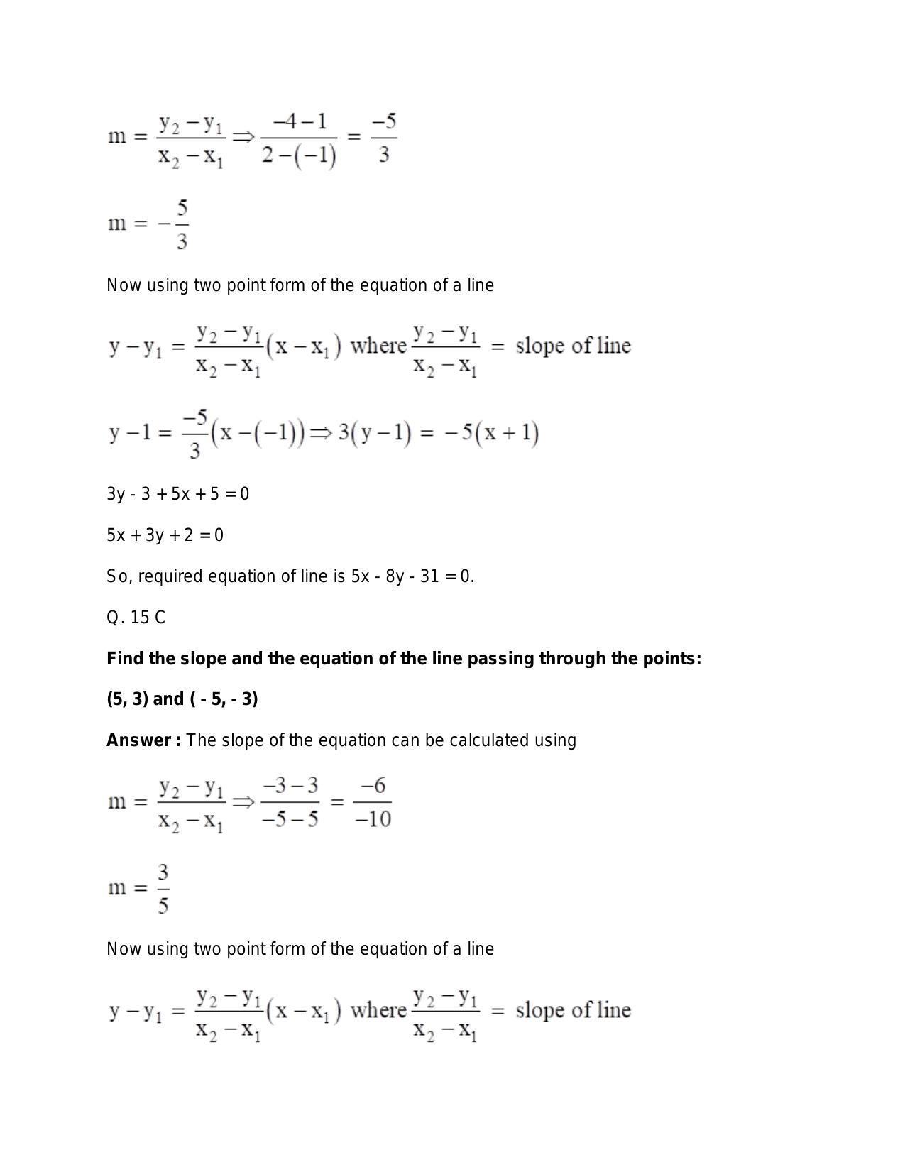Chapter 20: Straight Lines: RS Aggarwal Class 11 Solutions  - Page 56