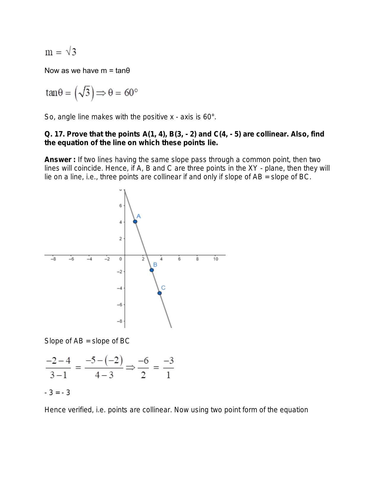 Chapter 20: Straight Lines: RS Aggarwal Class 11 Solutions  - Page 58