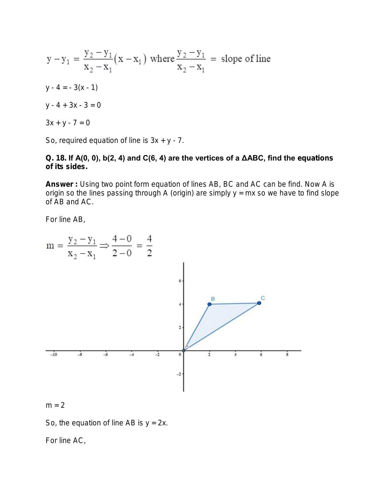Chapter 20: Straight Lines: RS Aggarwal Class 11 Solutions  - Page 59