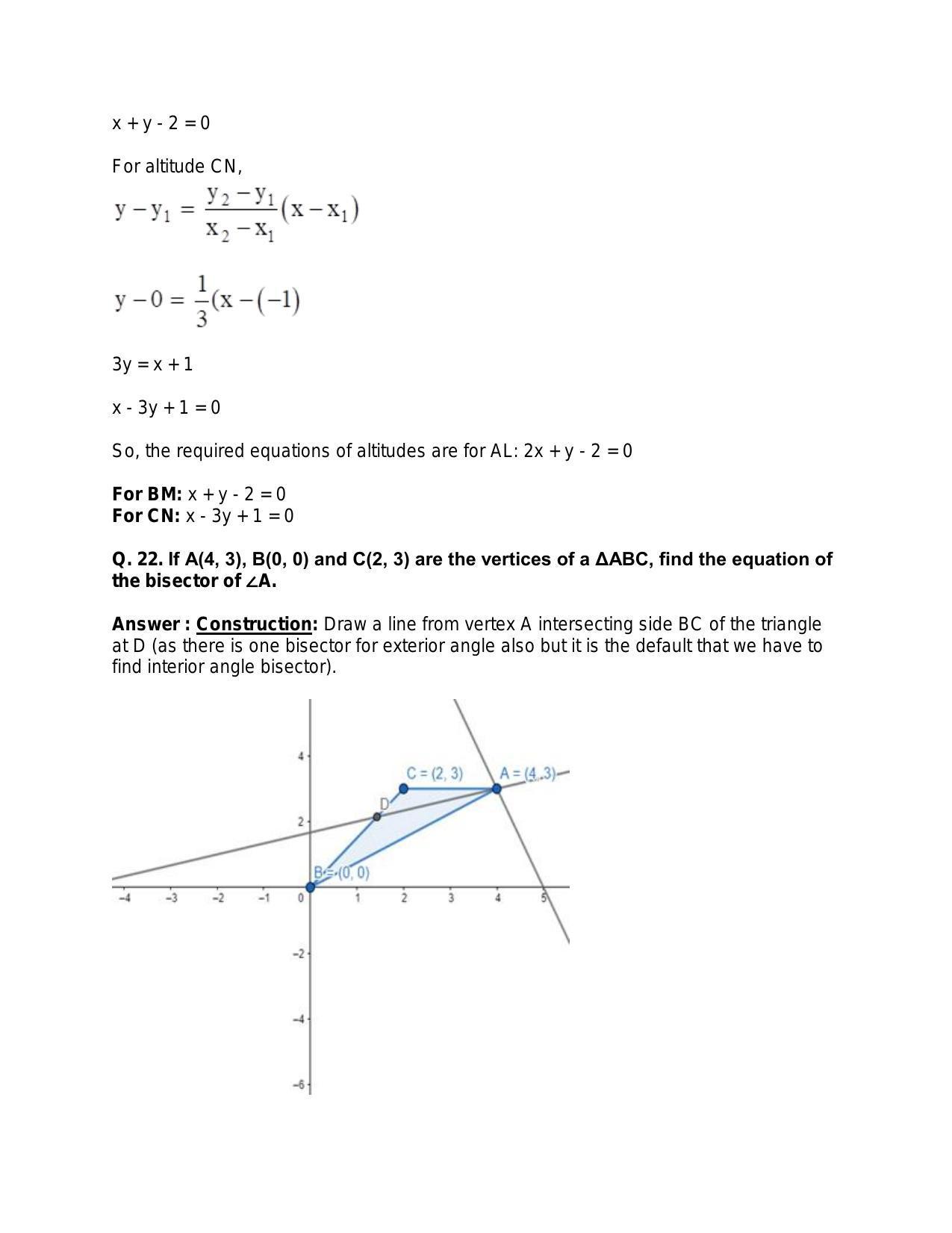 Chapter 20: Straight Lines: RS Aggarwal Class 11 Solutions  - Page 66