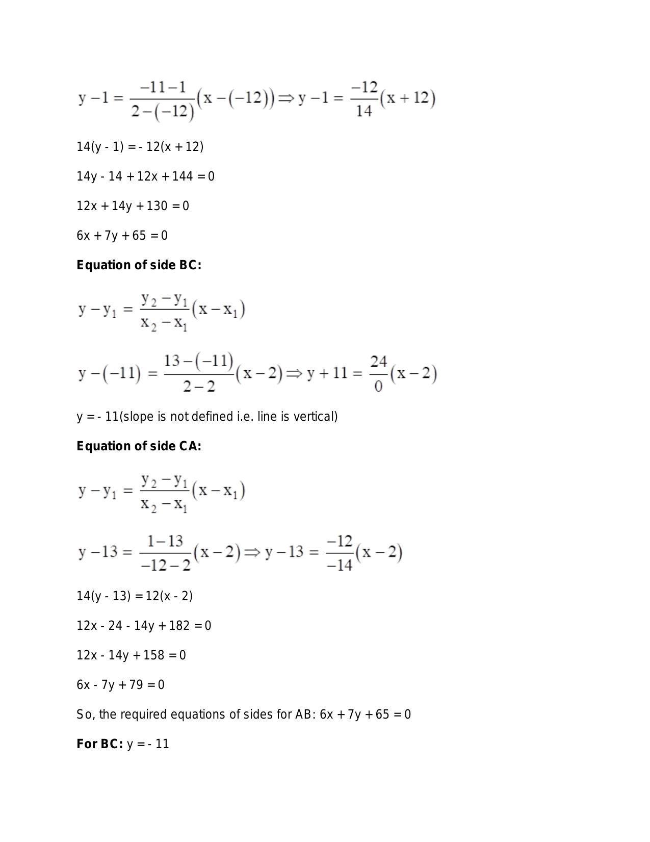 Chapter 20: Straight Lines: RS Aggarwal Class 11 Solutions  - Page 70
