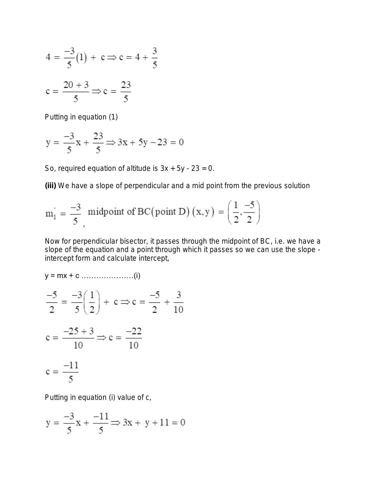 Chapter 20: Straight Lines: RS Aggarwal Class 11 Solutions  - Page 73
