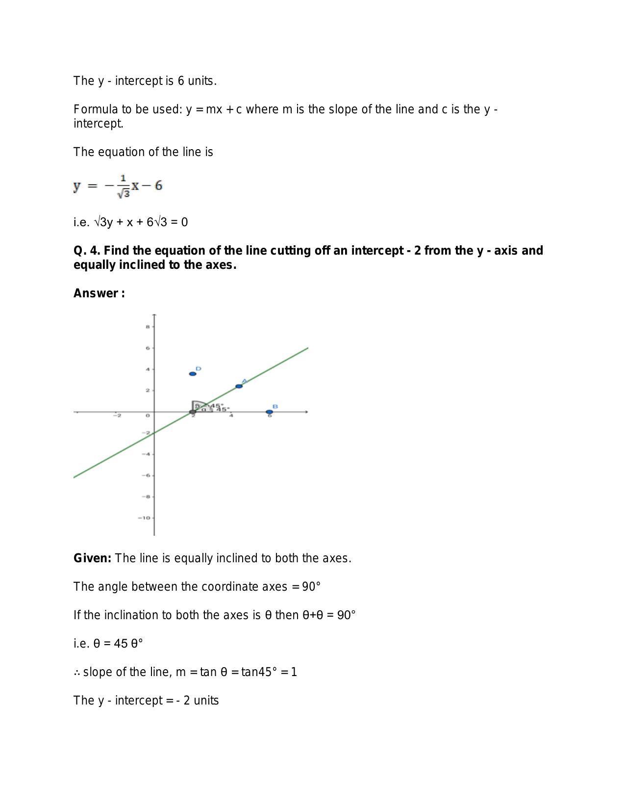 Chapter 20: Straight Lines: RS Aggarwal Class 11 Solutions  - Page 76