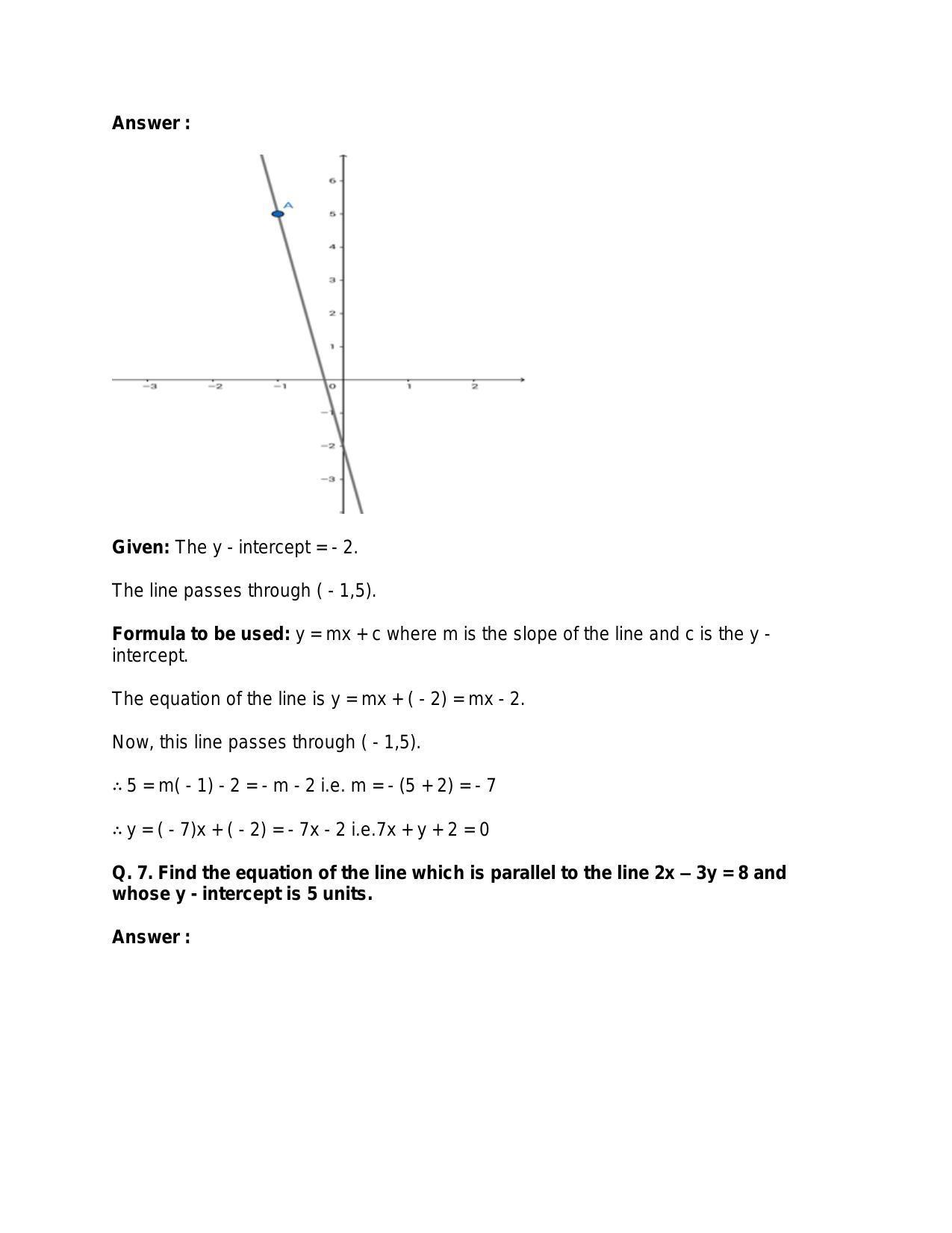 Chapter 20: Straight Lines: RS Aggarwal Class 11 Solutions  - Page 78