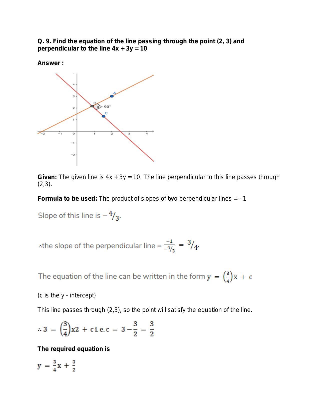 Chapter 20: Straight Lines: RS Aggarwal Class 11 Solutions  - Page 81